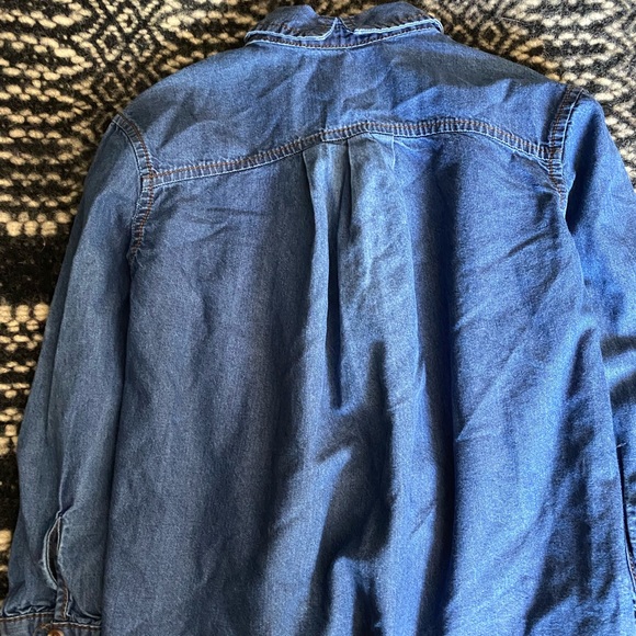 Mayoral Denim Button Up Shirt Size 4 - Picture 4 of 4